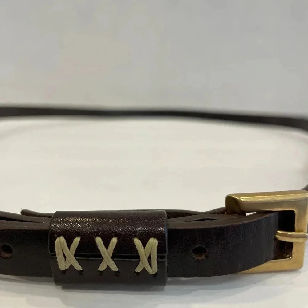 Christopher Kon Dark Brown 1/2” Belt size XL